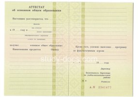 Аттестат за 9 класс 1995-2006 в Иваново